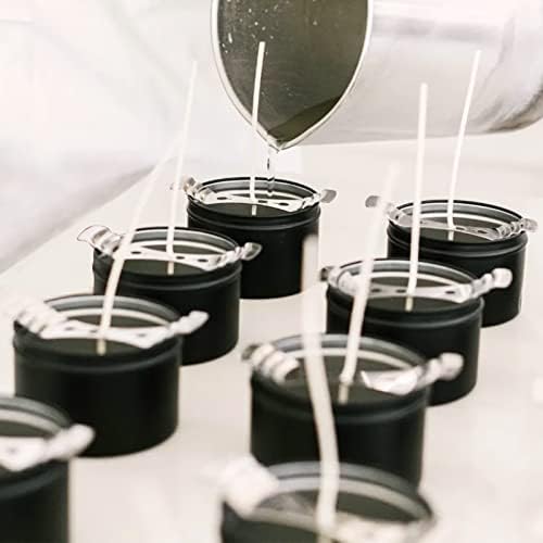 EricX Light 24-Piece Candle Tin Set Black 8 oz