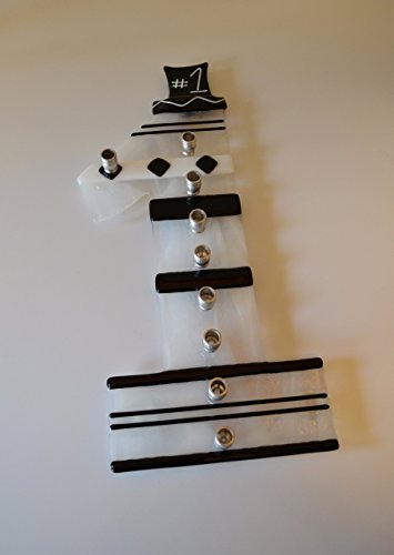 Handmade Number One Glass Menorah by YafitGlass
