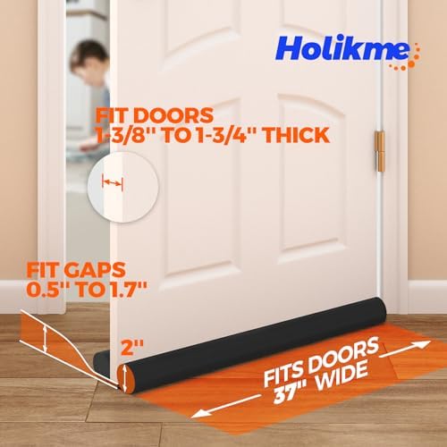 Holikme Door Draft Stopper Adjustable Weather Stripping