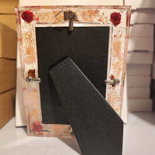 Botanical Picture Frame with Dried Flowers 35x5 4x6 5x7 Sizes