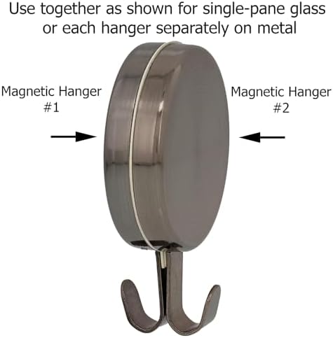 Haute Decor Magnetic Wreath Hanger Set of 2 - Antique Brass