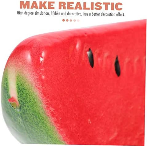 Zerodeko 6Pcs Lifelike Watermelon Slices Decorative Props