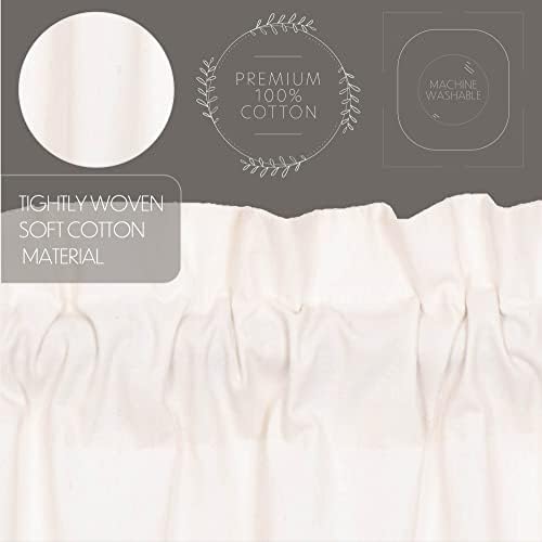 VHC Brands Farmhouse Prairie Curtains Panel Pair