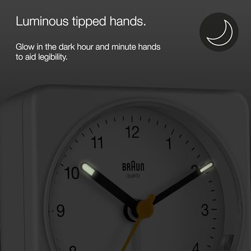 Braun Classic Analogue Alarm Clock with Snooze and Light