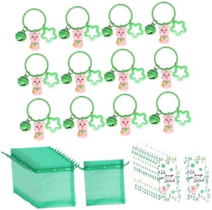 12 Pcs St Patrick Day Keychains Party Favor Set