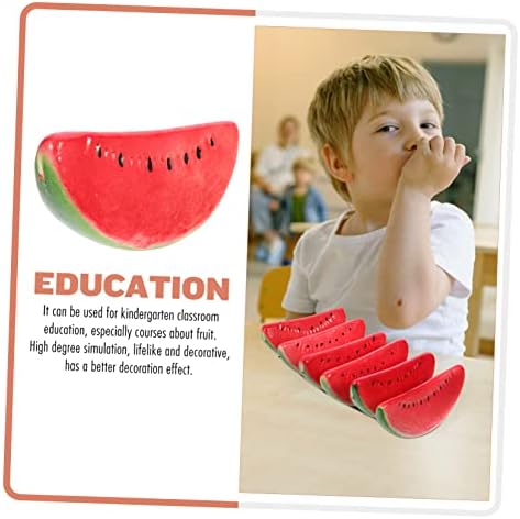 Zerodeko 6Pcs Lifelike Watermelon Slices Decorative Props