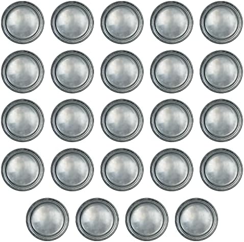 Beistle Pewter Paper Plates 24-Pack 9 Inch