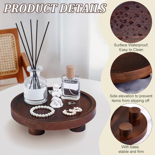 95 Inch Acacia Wood Round Display Stand