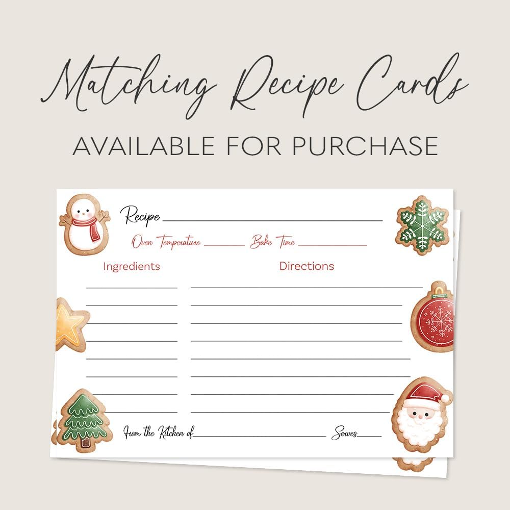 Cookie Exchange Invitations with 12 Count Custom Printed Cards