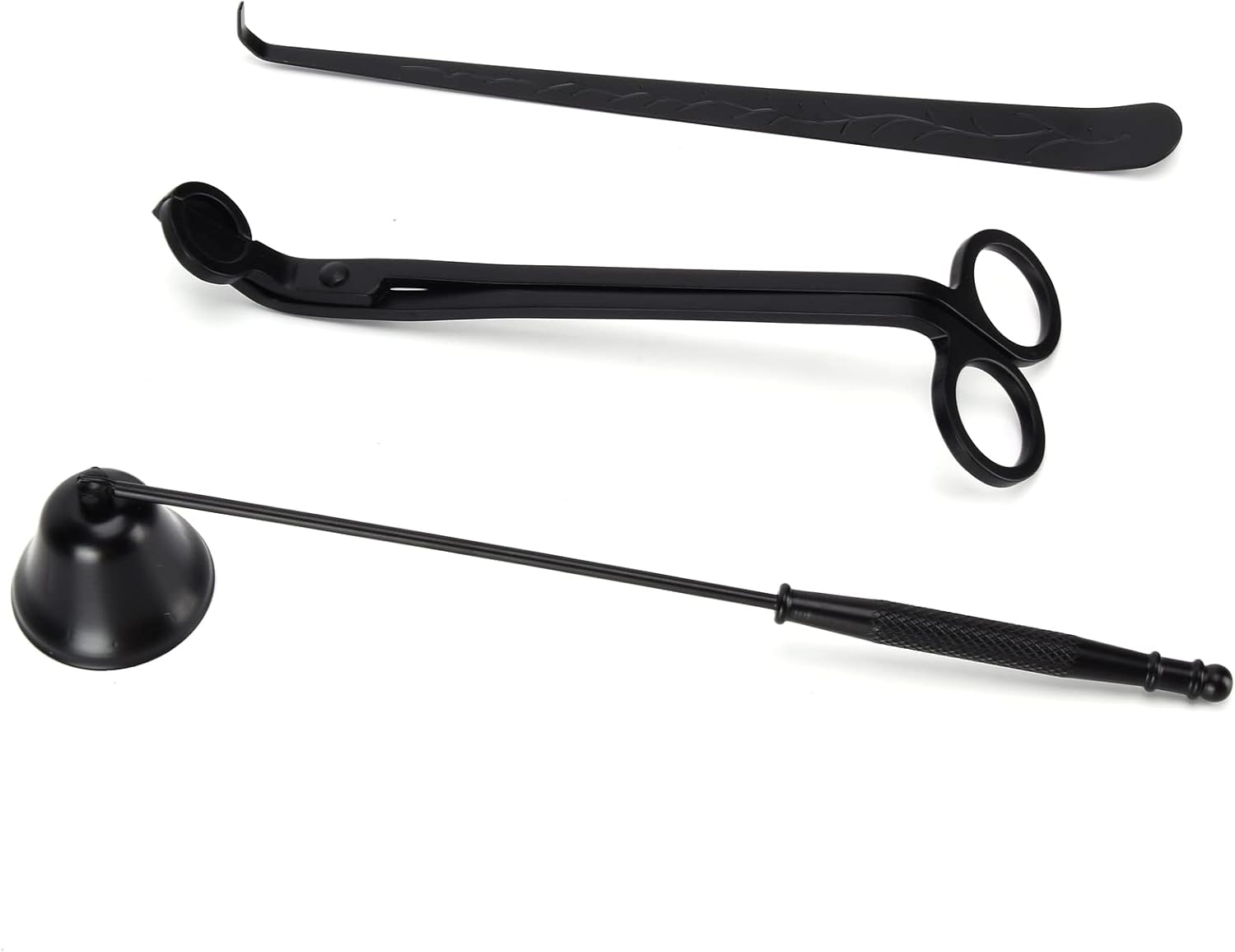 3 Piece Candle Accessory Set Black