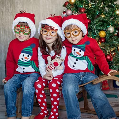 24 Pieces Christmas Party Eyeglasses with Funny Themes