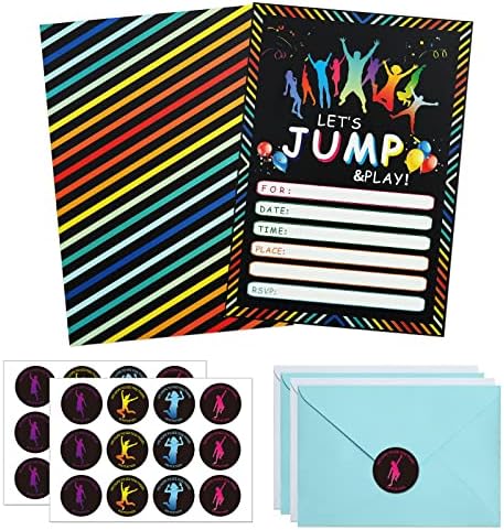 24 Pack Bounce House Party Invitation Set
