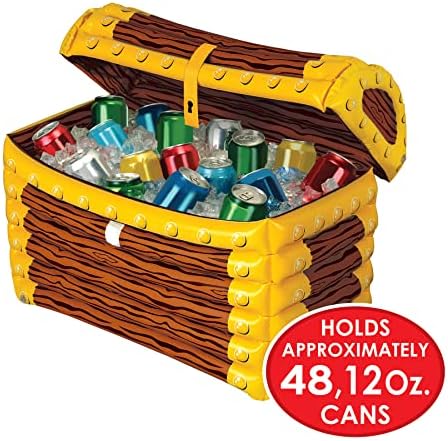Beistle 3-Pack Inflatable Treasure Chest Coolers