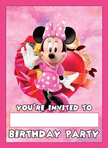 Set of 20 Birthday Invitation Cards Envelopes for Kids