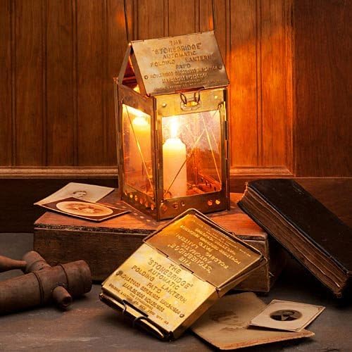 Kings County Tools Decorative Brass Candle Lantern