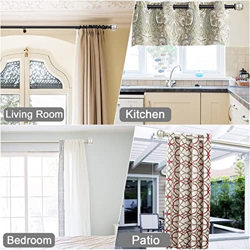 KAMANINA 1 Inch Crackle Glass Finials 2 Pack