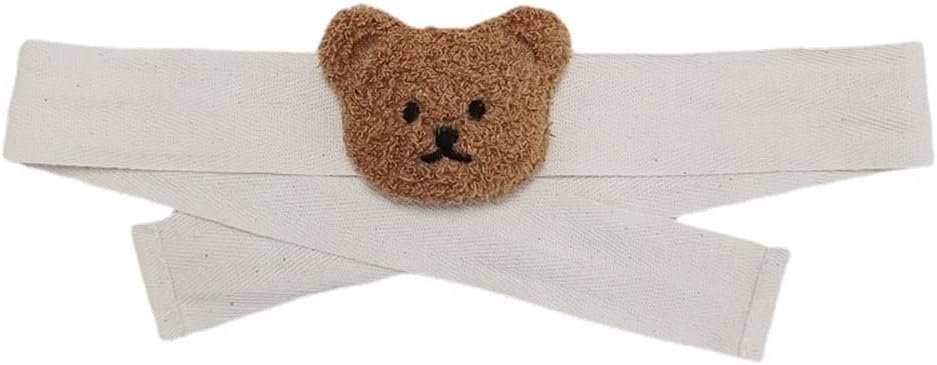 NUFR 2 Pack Cartoon Bear Curtain Tiebacks Beige