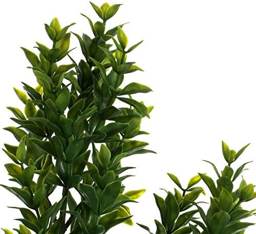Vickerman Artificial Green Mini Leaf Bush 255 Inch