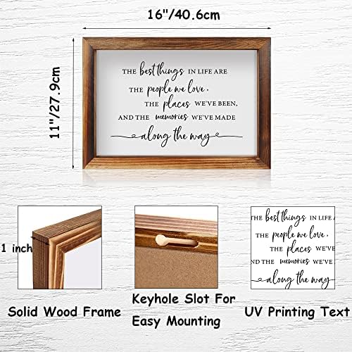 CHDITB Best Things In Life Framed Wood Sign 16x11