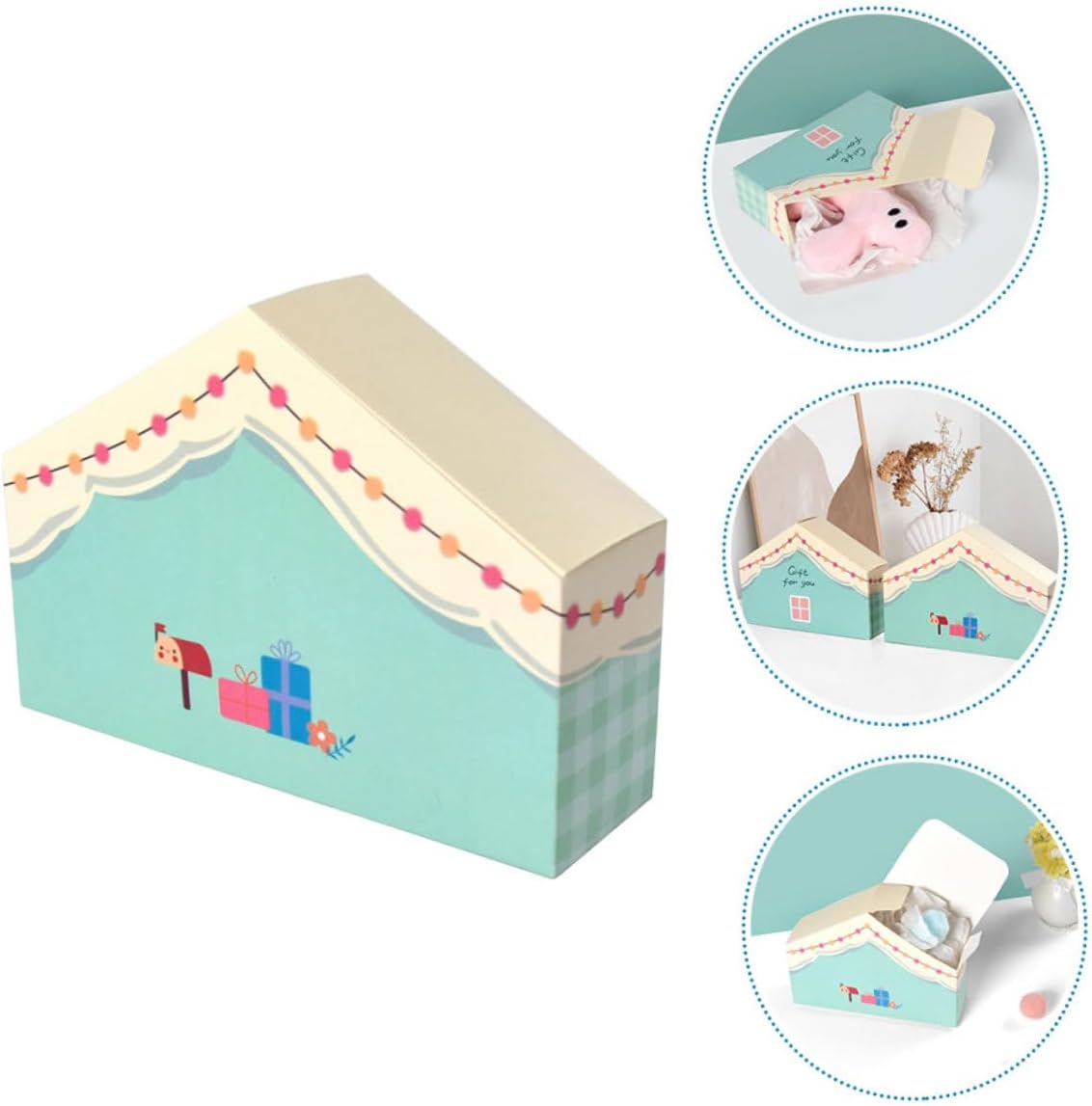 10pcs House Shaped Candy Boxes for Party Favors Wedding