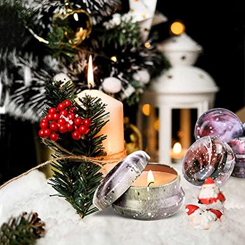 Rolin Roly 12Pcs Mini Travel Cans for Candles and Gifts