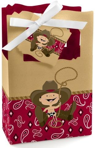 Big Dot of Happiness Little Cowboy Party Favor Box Set