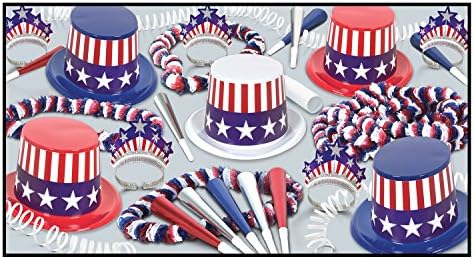 Beistle Patriotic Star Whirls Hanging Decorations