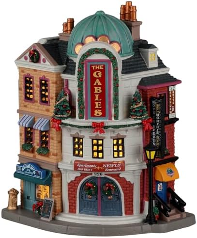 LEMAX The Gables Apartments 6 Feet Lighted Building