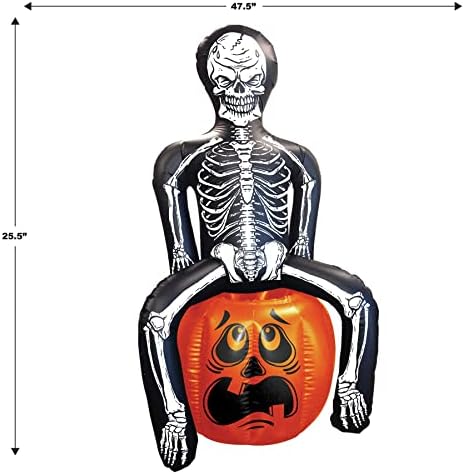 Beistle Inflatable Cooler - Halloween Skeleton Pumpkin Party Decor