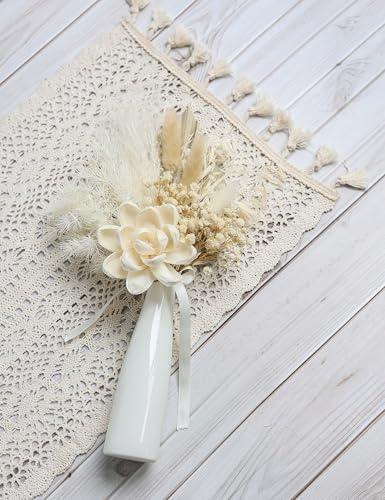 Xins Convey Dried Flowers Bouquet with Vase