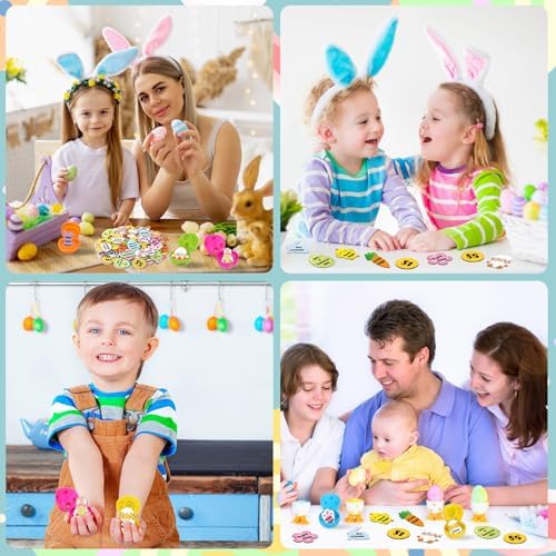 100 Pcs Wooden Easter Tokens for Egg Hunt Prizes