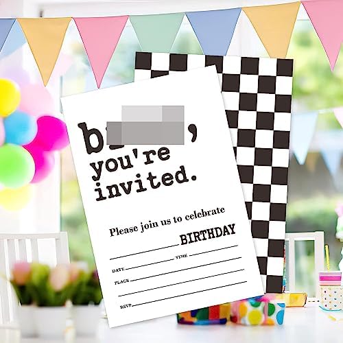 20 Sets Bro Youre Invited Boys Birthday Invitations With Envelopes