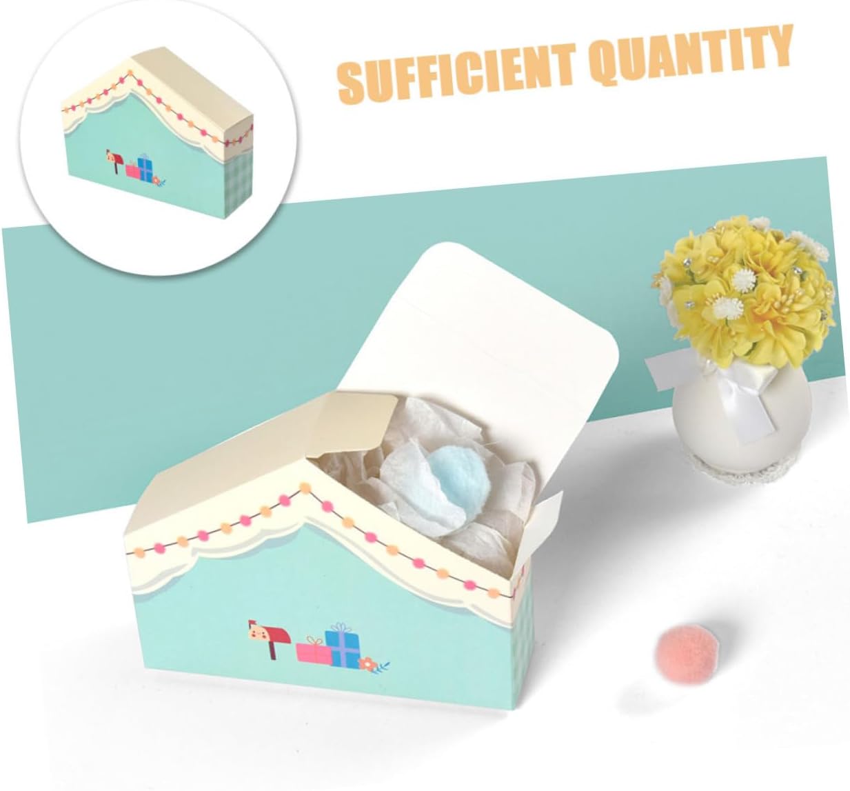 10pcs House Shaped Candy Boxes for Party Favors Wedding