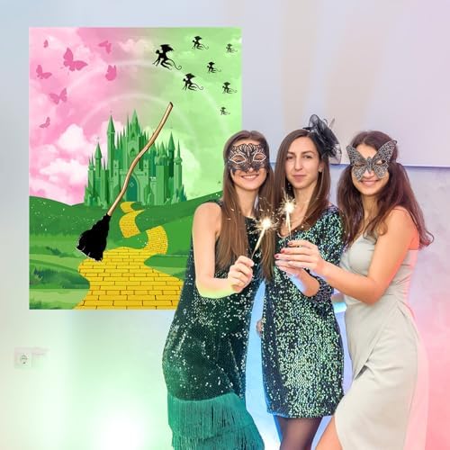 Witch Party Games Set Pink Green Decorations