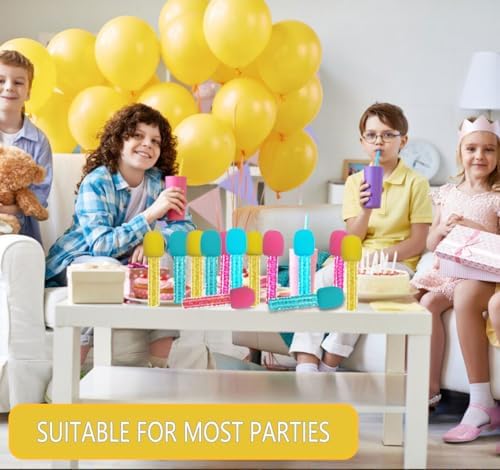 16 Piece Microphone Candy Tubes Covers for Parties