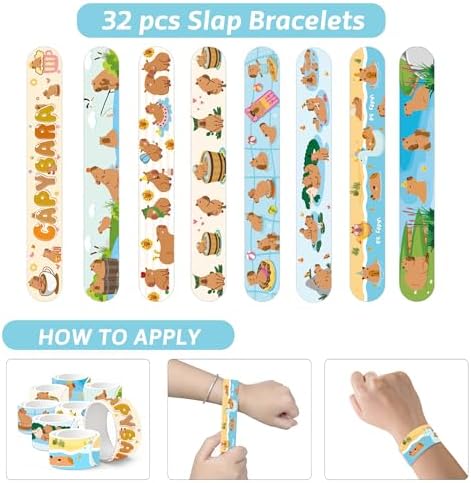 Capybara Party Favors 40 Pcs Cute Animal Accessories