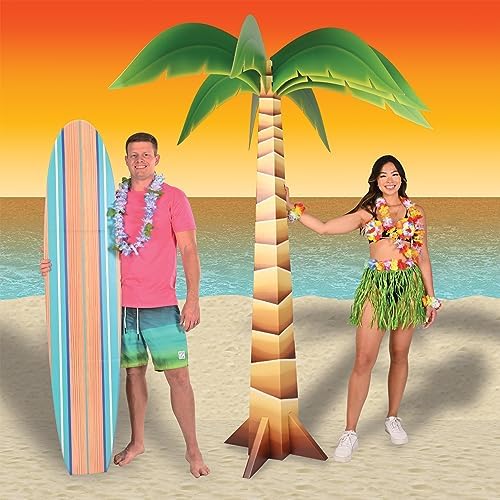 Beistle 73 x 6 3D Cardboard Palm Tree Prop
