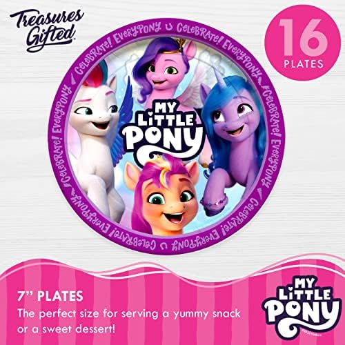 Treasures Gifted My Little Pony Dessert Plates 16ct - 7in