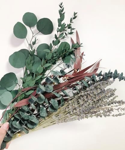 Natural Dried Flower Wall Hanging Decor Boho Farmhouse Style