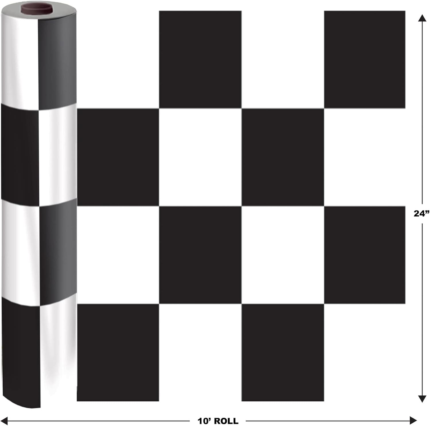 Beistle 2 Piece Racing Checkered Aisle Runners for 50s Theme Party