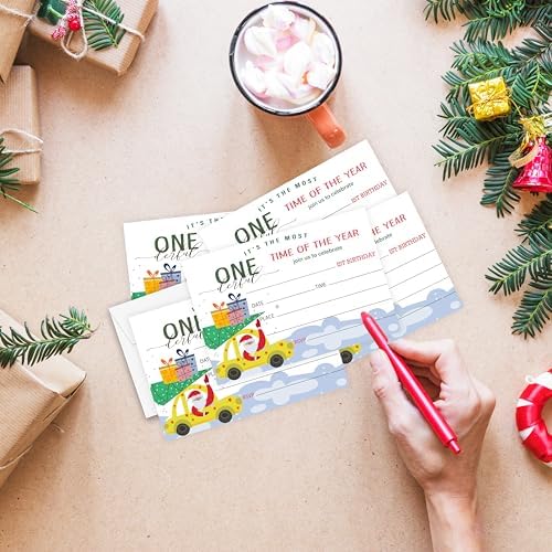 ISOVF Christmas Birthday Invitations with Envelopes
