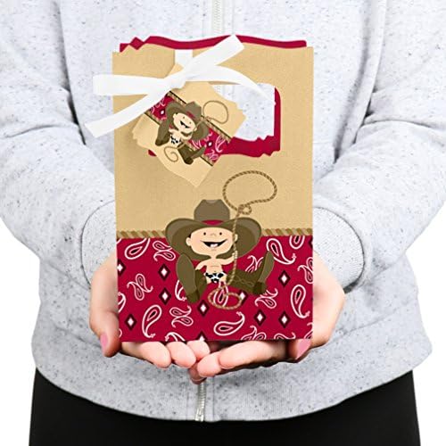 Big Dot of Happiness Little Cowboy Party Favor Box Set