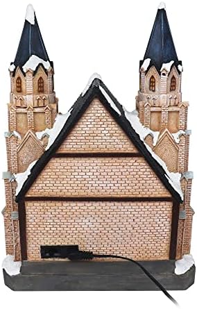 Christmas Village Cathedral - Lighted Musical Resin Collectible Display