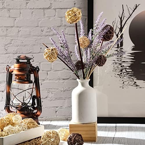 Patelai 72 Pcs Wicker Rattan Decorative Balls