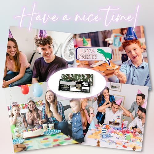 Camo Birthday Invitations 20 Pcs with Envelopes