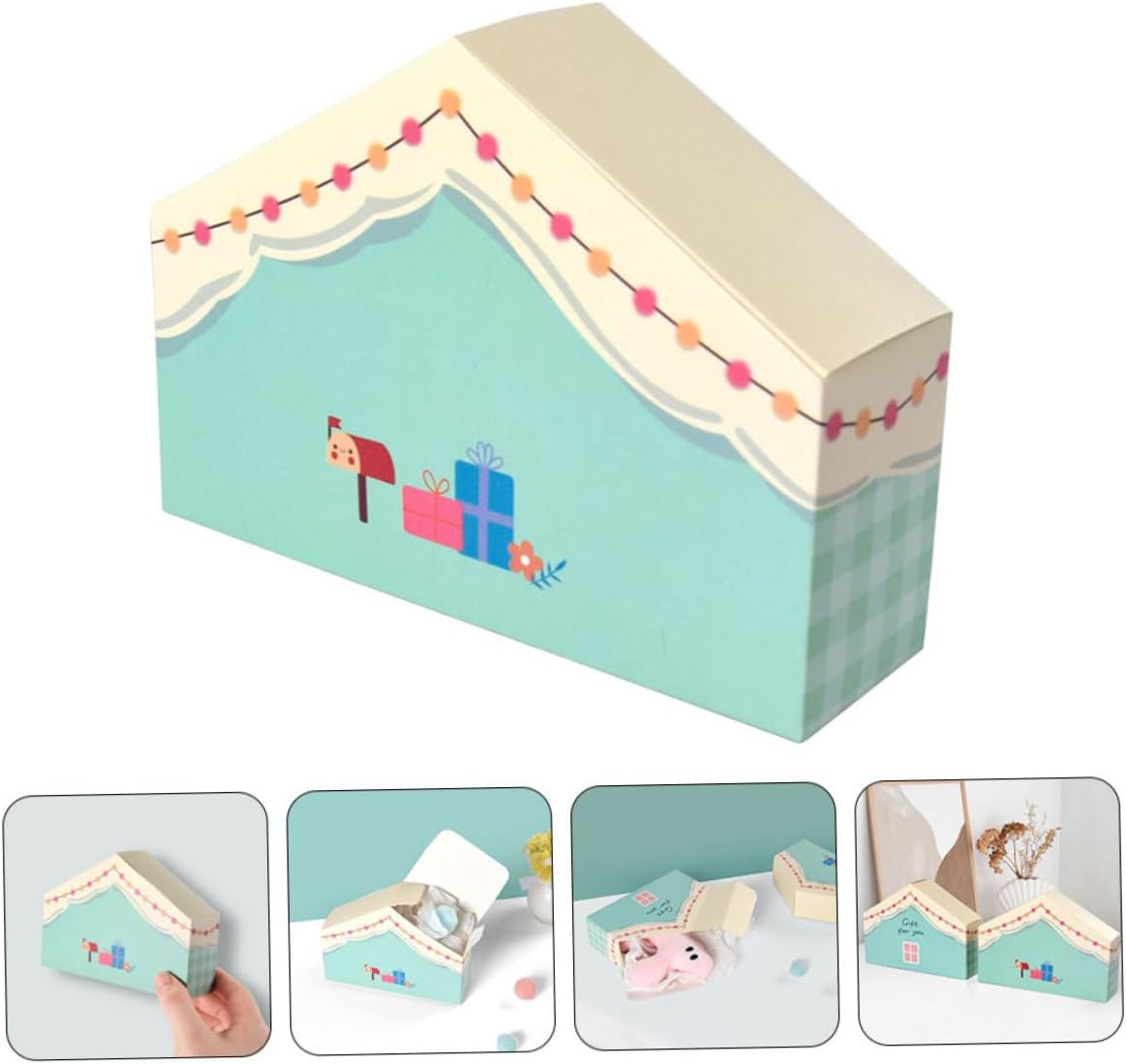 10pcs House Shaped Candy Boxes for Party Favors Wedding