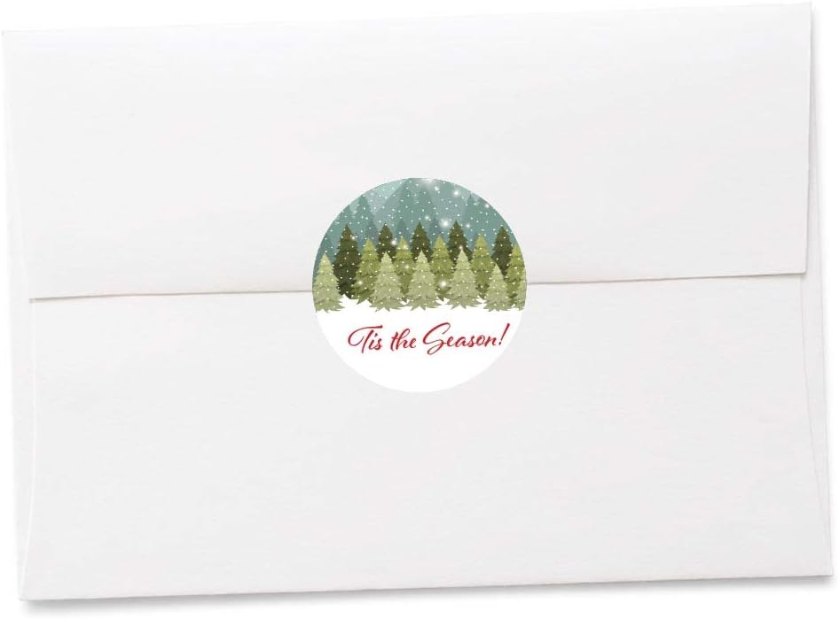 Set of 20 Christmas Invitations with Envelopes and Seals