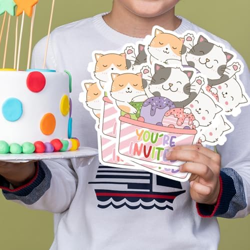Doguiei Lets Pawty Birthday Party Invitations Cards with Envelopes