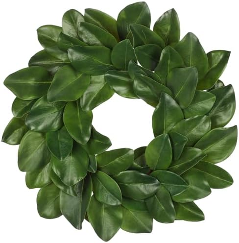 Briful 24 Inch Artificial Magnolia Wreath