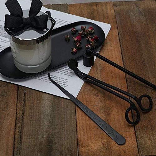 Candle Care Accessory Set with Trimmer and Storage Tray 4 Packs